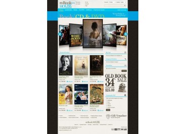 影碟书籍-黑色/蓝色模板-E317