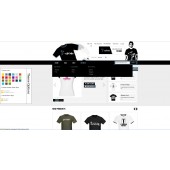 Magento t-shirt商城 12种颜色